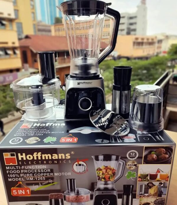 ROBOT ALIMENTAIRE MULTIFONCTION Hoffmans 1200W 5en1 1,8L – HM-1265 + 06 mois Garantie