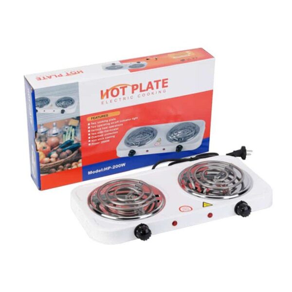 2026/05/692033.jpg Plaque électrique HOT PLATE 02 foyers 2000W-Blanc