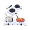 Plaque électrique HOT PLATE 02 foyers 2000W-Blanc