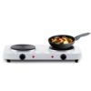 Plaque électrique HOT PLATE 02 foyers 2000W-Blanc