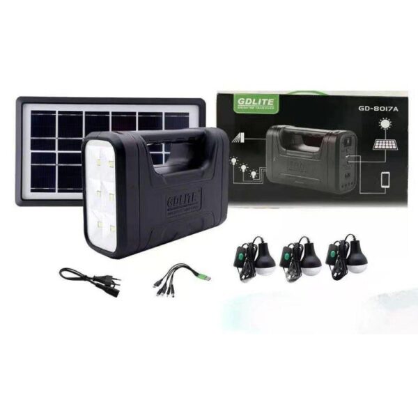 Lampe a système d'éclairage solaire GDLITE GD-8017A Garantie 03 mois