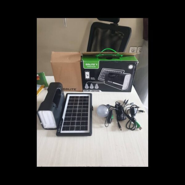 Lampe solaire GDLITE1 + 3 ampoules - Charge 15-30h + 03 mois Garantie